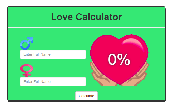 Love 💓 Calculator